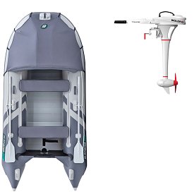 Ponton GLADIATOR ACTIVE C330AL light dark grey - pompowana łódź z aluminiową podłogą