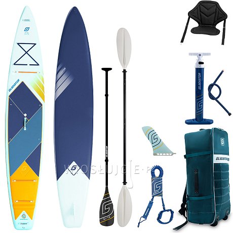 Deska SUP GLADIATOR ELITE 14' Touring 2026 - pompowany paddleboard z wiosłem karbonowym