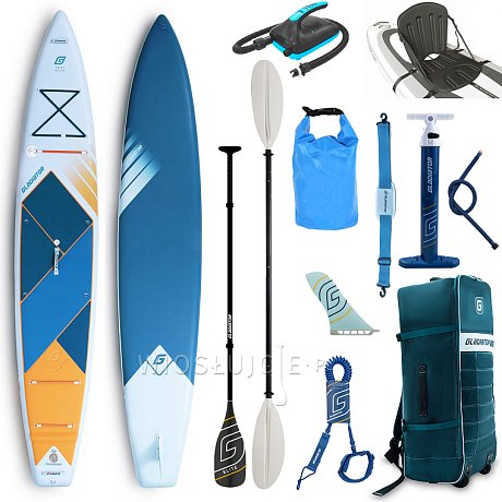 Deska SUP GLADIATOR ELITE 14' Touring 2026 - pompowany paddleboard z wiosłem karbonowym