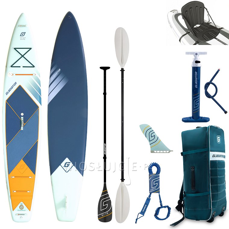 Deska SUP GLADIATOR ELITE 12'6 Light 2026 - pompowany paddleboard z wiosłem karbonowym