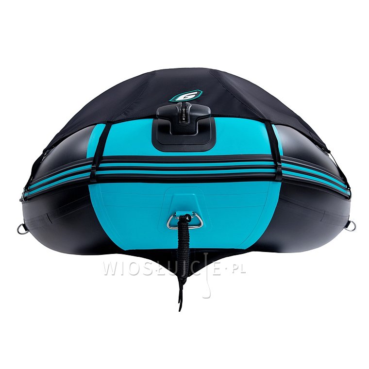 Člun GLADIATOR ACTIVE C330AD black turquoise - nafukovací člun s vysokotlakou podlahou
