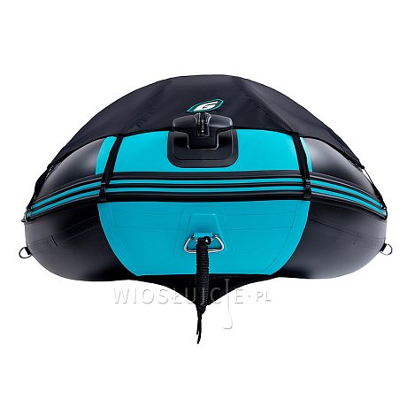 Ponton GLADIATOR ACTIVE C330AD black turquoise - pompowana łódź z pompowaną podłogą