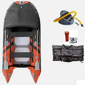 Ponton GLADIATOR ACTIVE C330AD Orange - Dark gray - pompowana łódź z pompowaną podłogą