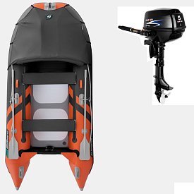 Ponton GLADIATOR ACTIVE C330AD Orange - Dark gray - pompowana łódź z pompowaną podłogą