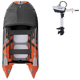 Ponton GLADIATOR ACTIVE C330AD Orange - Dark gray - pompowana łódź z pompowaną podłogą