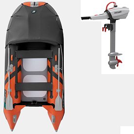 Ponton GLADIATOR ACTIVE C330AD Orange - Dark gray - pompowana łódź z pompowaną podłogą