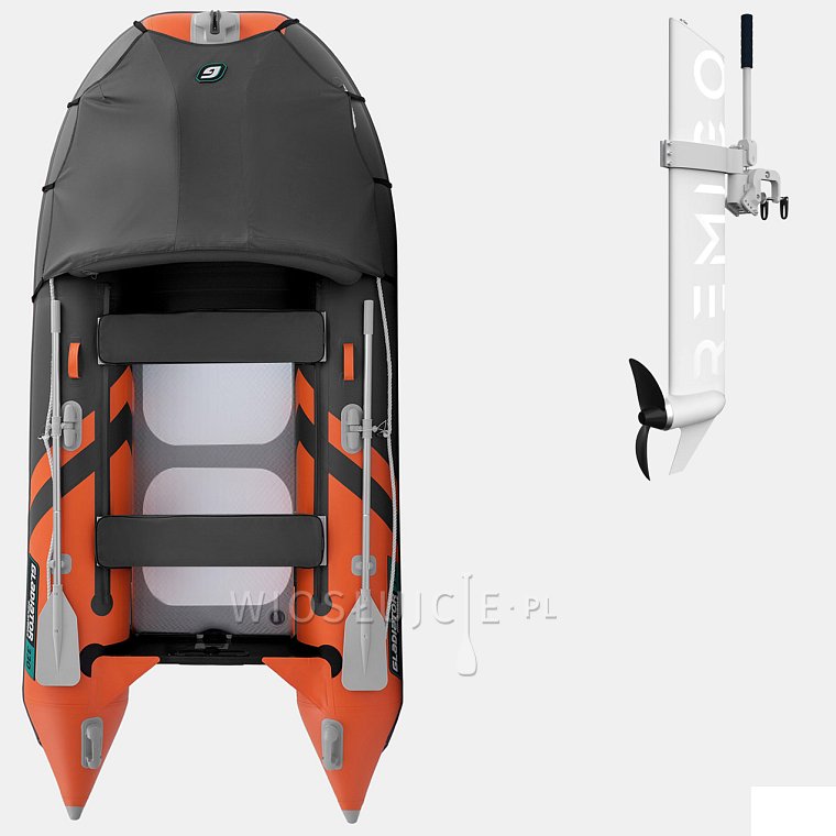 Člun GLADIATOR ACTIVE C330AD Orange - Dark gray - nafukovací člun s vysokotlakou podlahou