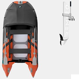 Ponton GLADIATOR ACTIVE C330AD Orange - Dark gray - pompowana łódź z pompowaną podłogą