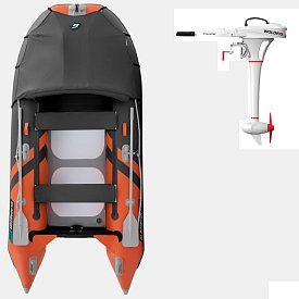 Ponton GLADIATOR ACTIVE C330AD Orange - Dark gray - pompowana łódź z pompowaną podłogą