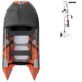 Ponton GLADIATOR ACTIVE C330AD Orange - Dark gray - pompowana łódź z pompowaną podłogą