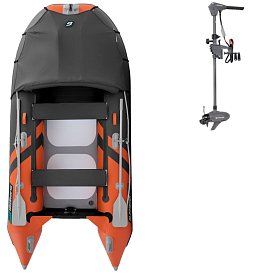 Ponton GLADIATOR ACTIVE C330AD Orange - Dark gray - pompowana łódź z pompowaną podłogą