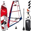 Zestaw windsurfingowy  F2 RIDE  11'5 RED WINDSURF  + pędnik F2 CHECKER RIG - pompowany paddleboard, windsurfing, kajak