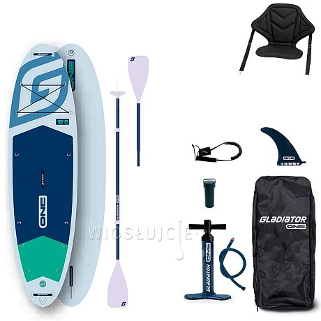 Deska SUP GLADIATOR ONE 10'8 ALLROUND WHITE - pompowany paddleboard