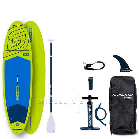 Deska SUP GLADIATOR ONE 10'8 ALLROUND LIME - pompowany paddleboard