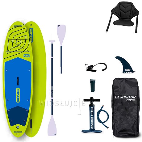 Deska SUP GLADIATOR ONE 10'8 ALLROUND LIME - pompowany paddleboard