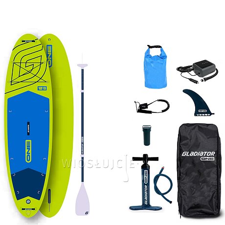 Deska SUP GLADIATOR ONE 10'8 ALLROUND LIME - pompowany paddleboard