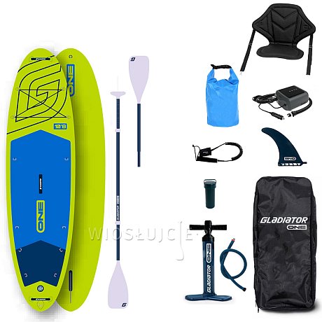Deska SUP GLADIATOR ONE 10'8 ALLROUND LIME - pompowany paddleboard