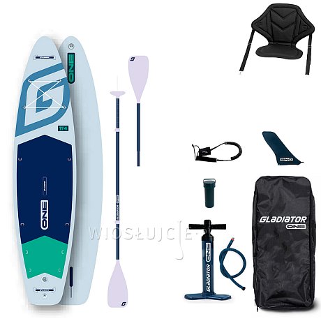 Deska SUP GLADIATOR ONE 11'4 TOURING WHITE - pompowany paddleboard