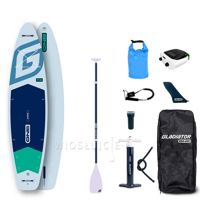 Deska SUP GLADIATOR ONE 11'4 TOURING WHITE 2026 - pompowany paddleboard