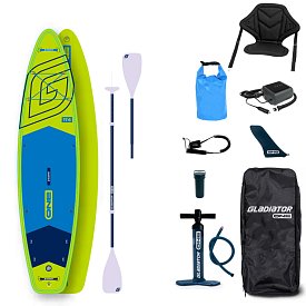 Deska SUP GLADIATOR ONE 11'4 TOURING LIME - pompowany paddleboard