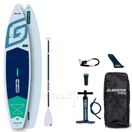 Deska SUP GLADIATOR ONE 12'6 TOURING WHITE - pompowany paddleboard