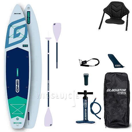 Deska SUP GLADIATOR ONE 12'6 TOURING WHITE - pompowany paddleboard