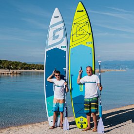 Deska SUP GLADIATOR ONE 12'6 TOURING LIME - pompowany paddleboard