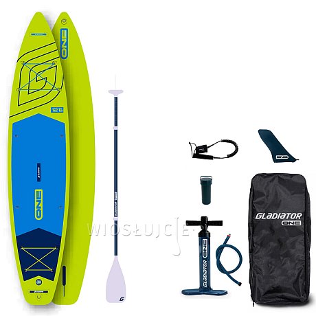 Deska SUP GLADIATOR ONE 12'6 TOURING LIME - pompowany paddleboard