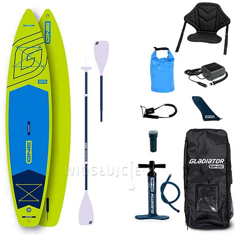 Deska SUP GLADIATOR ONE 12'6 TOURING LIME - pompowany paddleboard