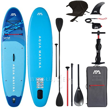 Deska SUP AQUA MARINA VAPOR 10'4 Aqua Splash 2026 - pompowany paddleboard