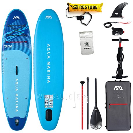 Deska SUP AQUA MARINA VAPOR 10'4 Aqua Splash 2026 - pompowany paddleboard
