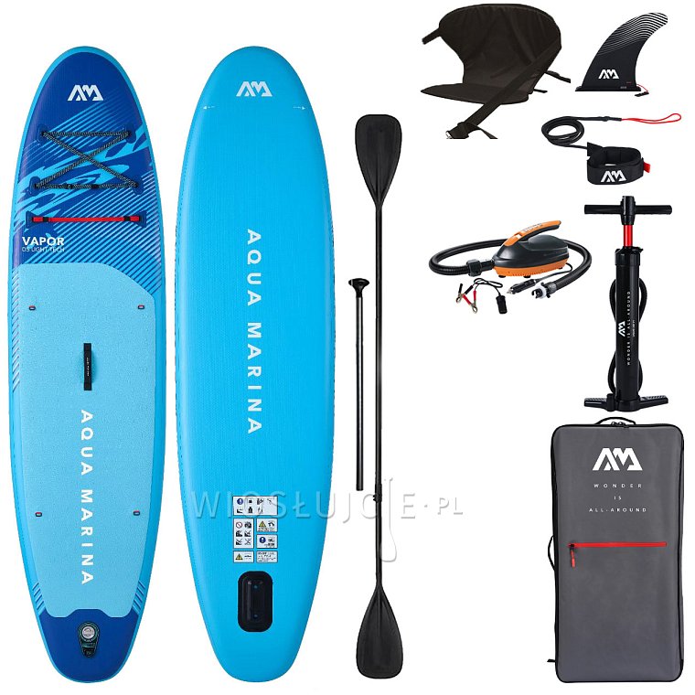 Deska SUP AQUA MARINA VAPOR 10'4 Aqua Splash 2026 - pompowany paddleboard