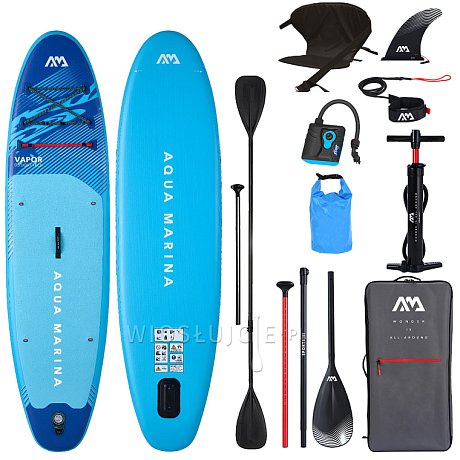 Deska SUP AQUA MARINA VAPOR 10'4 Aqua Splash 2026 - pompowany paddleboard