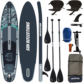 Deska SUP SUN REFLECTIONS MULTI 12'4 MINICOMBO FOREST GREY - pompowany paddleboard