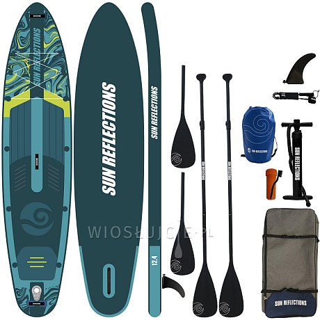 Deska SUP SUN REFLECTIONS MULTI 12'4 MINICOMBO EMERALD - pompowany paddleboard