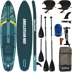 Deska SUP SUN REFLECTIONS MULTI 12'4 MINICOMBO EMERALD - pompowany paddleboard