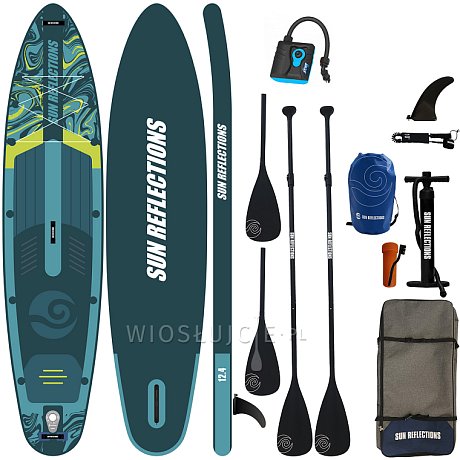Deska SUP SUN REFLECTIONS MULTI 12'4 MINICOMBO EMERALD - pompowany paddleboard