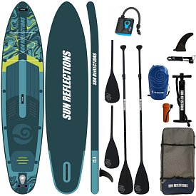 Deska SUP SUN REFLECTIONS MULTI 12'4 MINICOMBO EMERALD - pompowany paddleboard