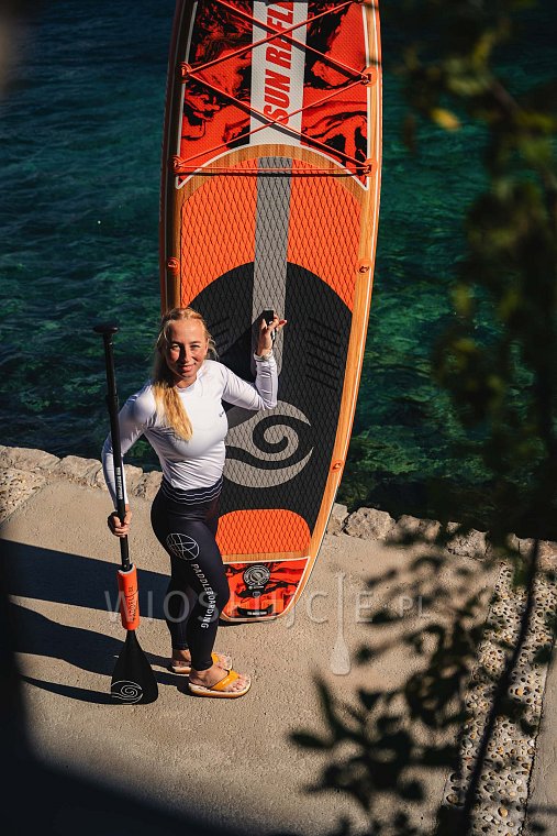 Deska SUP SUN REFLECTIONS XXL 11'6 COMBO ORANGE - pompowany paddleboard
