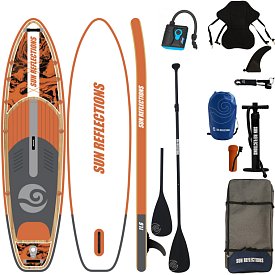 Deska SUP SUN REFLECTIONS XXL 11'6 COMBO ORANGE - pompowany paddleboard