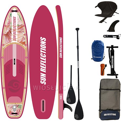 Deska SUP SUN REFLECTIONS M 10'8 MINICOMBO SOFT BLUSH - pompowany paddleboard
