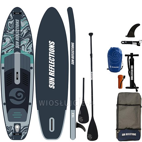 Deska SUP SUN REFLECTIONS M 10'8 MINICOMBO FOREST GREY - pompowany paddleboard