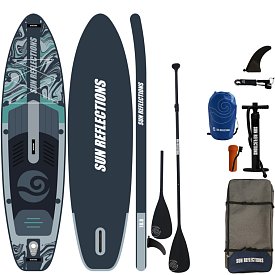 Deska SUP SUN REFLECTIONS M 10'8 MINICOMBO FOREST GREY - pompowany paddleboard