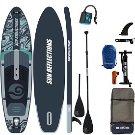Deska SUP SUN REFLECTIONS M 10'8 MINICOMBO FOREST GREY - pompowany paddleboard
