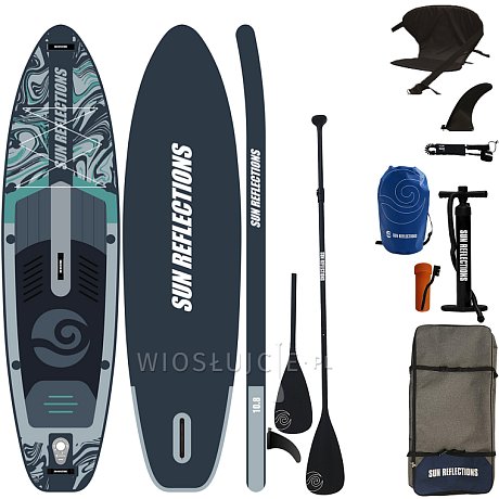 Deska SUP SUN REFLECTIONS M 10'8 MINICOMBO FOREST GREY - pompowany paddleboard