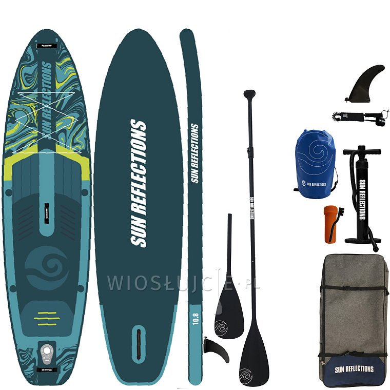 Paddleboard SUN REFLECTIONS M 10'8'' MINICOMBO Emerald - nafukovací