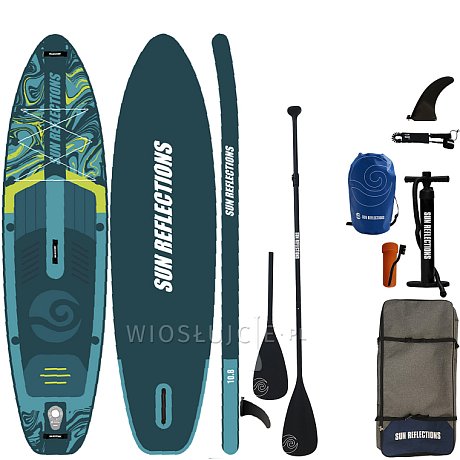 Deska SUP SUN REFLECTIONS M 10'8 MINICOMBO EMERALD - pompowany paddleboard