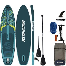 Deska SUP SUN REFLECTIONS M 10'8 MINICOMBO EMERALD - pompowany paddleboard