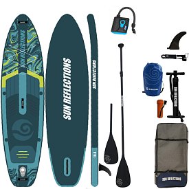 Deska SUP SUN REFLECTIONS M 10'8 MINICOMBO EMERALD - pompowany paddleboard