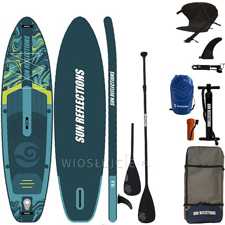 Deska SUP SUN REFLECTIONS M 10'8 MINICOMBO EMERALD - pompowany paddleboard